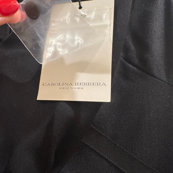 NWT Carolina Herrera Elegant Black Sleeveless Dress Size 8 - Picture 4 of 5